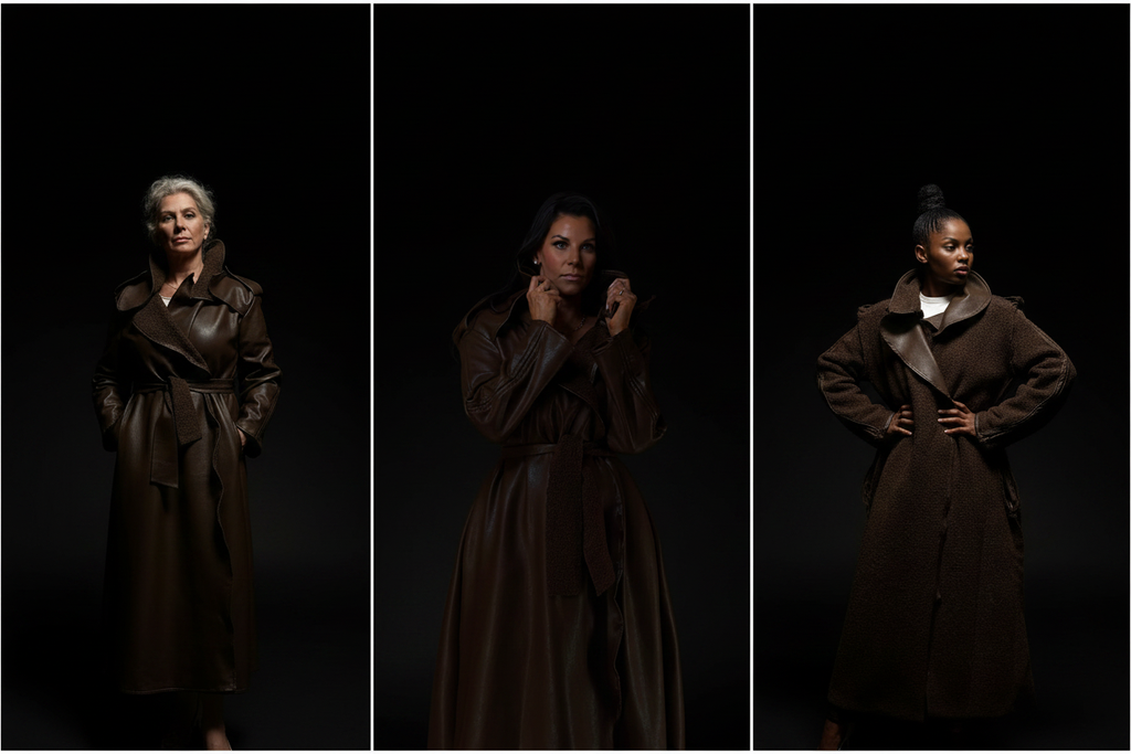 Brown Sugar - Triptych Pure Black
