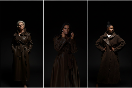 Brown Sugar - Triptych Pure Black